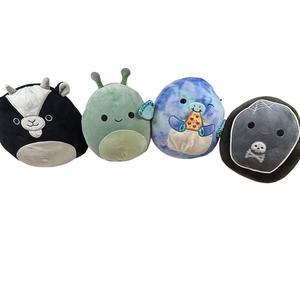 Squishmallows 8 Inch Plush Bundle Gregory Juniper Arlie Alva Halloween 4 Pack